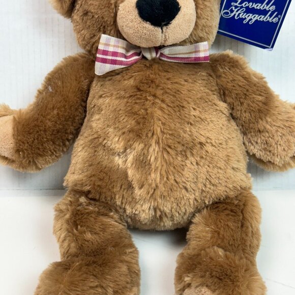 Lovable Huggable Teddy Bear 15" Plush Light Brown Stuffed Animal Toy  (NWT) - Picture 11 of 13
